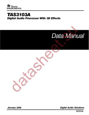 TAS3103ADBT datasheet  